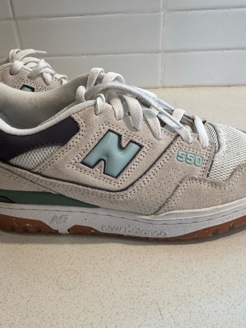 Size 7 - New Balance 550 Sea Salt winter fog - Picture 4 of 6